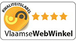 Label van Vlaamsewebwinkel.be dit is een Belgische webwinkel